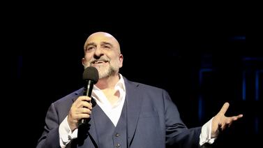 Omid Djalili performs on stage at the Royal Albert Hall as part of a Turkey and Syria Fundraiser in 2023. Getty Images