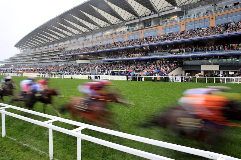 Runners and riders during the Ascot Stakes on Day 1 of Royal Ascot. Press Association