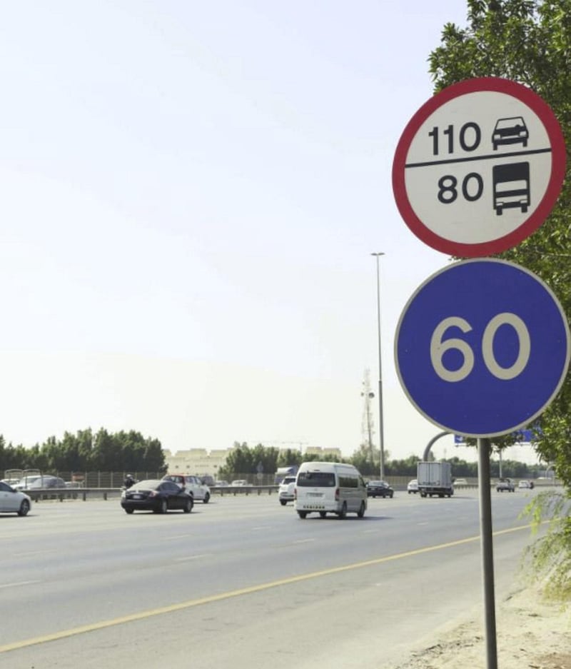 Road signs on both Mohammed bin Zayed and Emirates roads in Dubai have changed to reflect the reduced limit. Dubai Media Office