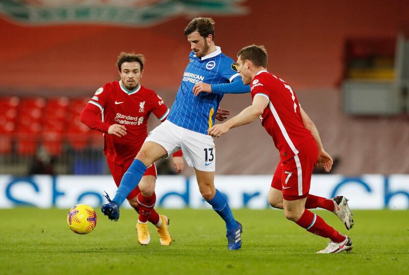 Pascal Gross - 7. The German showed clever movement and passing going forward and whipped in a nice cross for Maupay just before half time. He had a fine effort foiled by Kelleher in the second half. Reuters