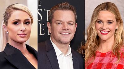 Paris Hilton, Matt Damon and Reese Witherspoon. Photos: REUTERS, AFP and AP
