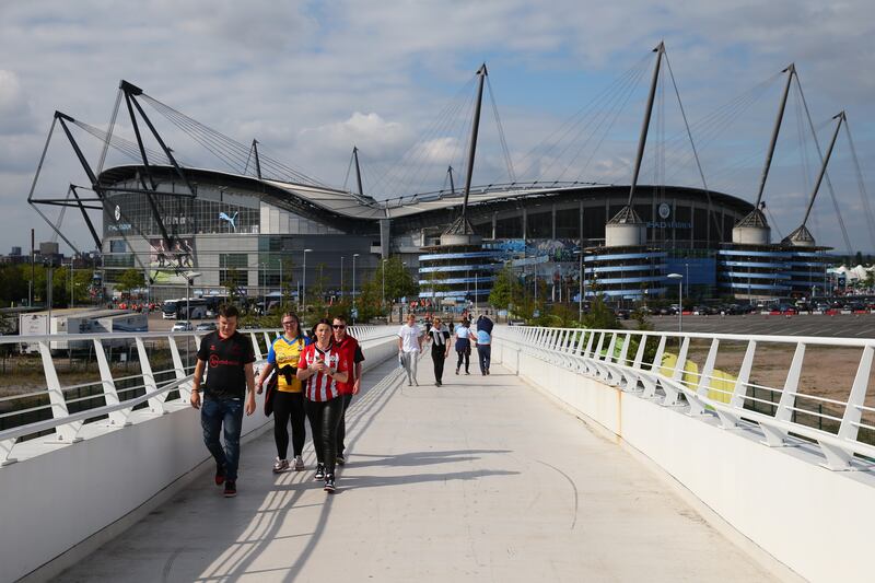 The east side of Manchester has transformed with the development of the Etihad Stadium and City Football Academy. Getty