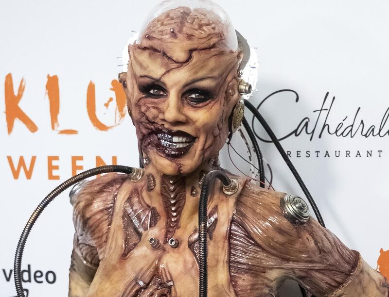 Heidi Klum attends her Halloween party at Cathedrale on Thursday, Oct. 31, 2019, in New York. (Photo by Charles Sykes/Invision/AP)