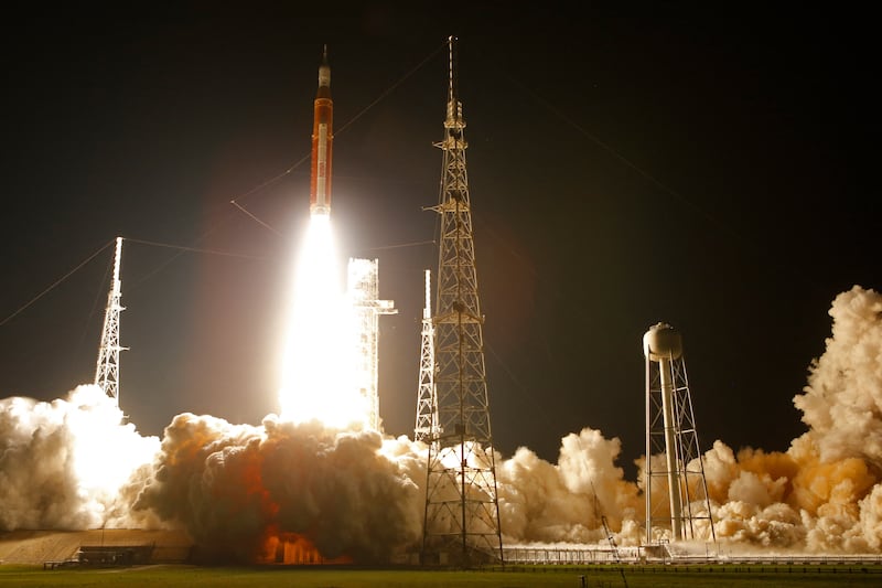 Nasa's Artemis 1 Moon rocket lifts off from Cape Canaveral, Florida. Reuters