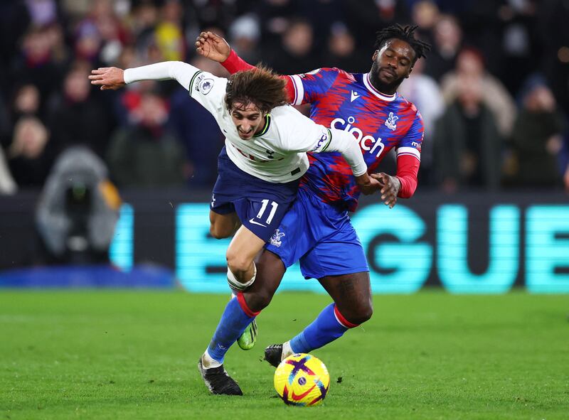 Jeffrey Schlupp 6: Had helped Palace dominate centre of midfield in opening half but game was turned on head by Kane’s quickfire double after break. Booked for cynical block on hour-mark and taken off moments later. Reuters