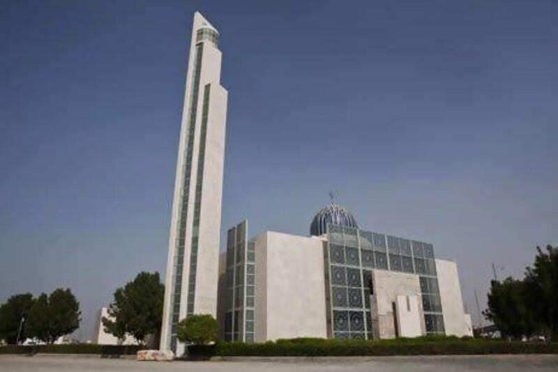 The Abdulrahman Al Siddiq Mosque, also known as the Palm Jumeirah Mosque, in Dubai is among a number of mosques in the UAE to offer Muslim sermons in English for worshippers who don't understand Arabic. Antonie Robertson / The National