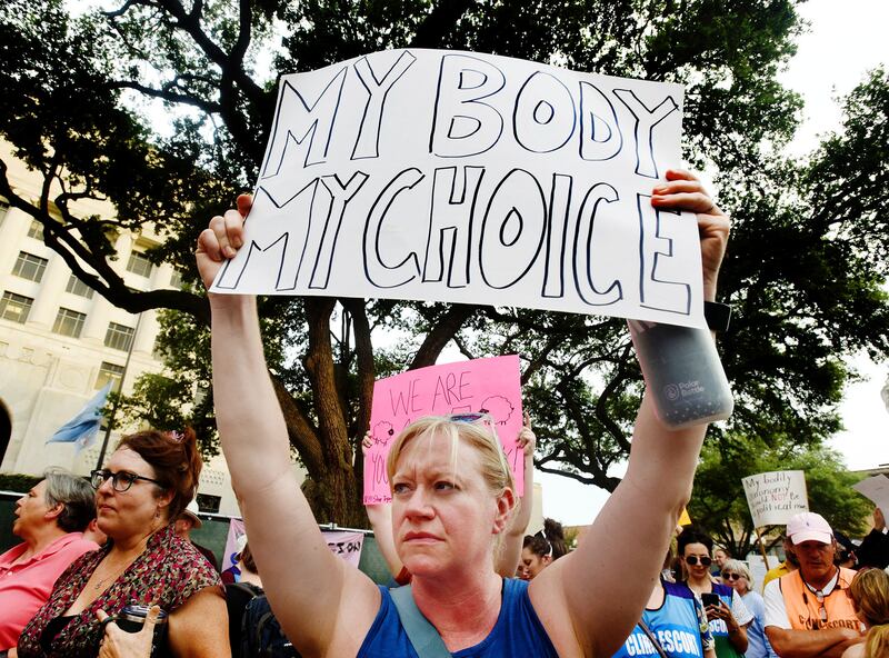 Protesters in Shreveport, Louisiana. AP