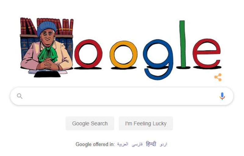 The Google Doodle for January 20, 2020, celebrates Mufidah Abdul Rahman, Egypt's first female lawyer.