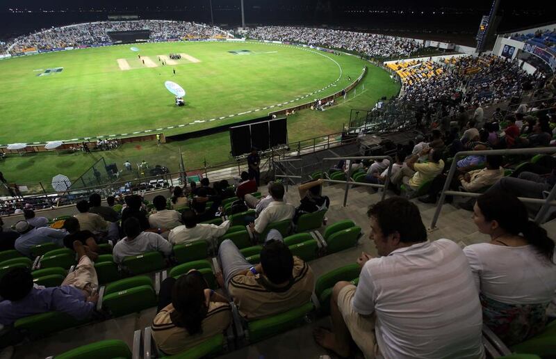 Pakistan supporters pack the Sheikh Zayed Stadium, during the one-day international series against New Zealand in Abu Dhabi. Karl Jeffs / AP Photo / Nov 6, 2009