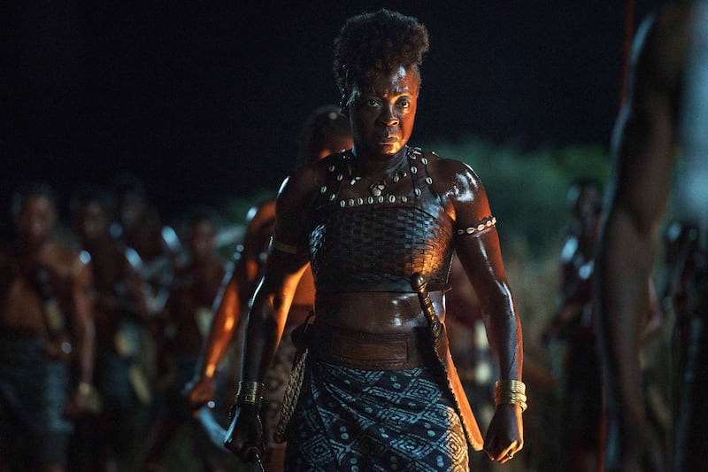 Viola Davis as General Nanisca in 'The Woman King'. Photo: Sony Pictures