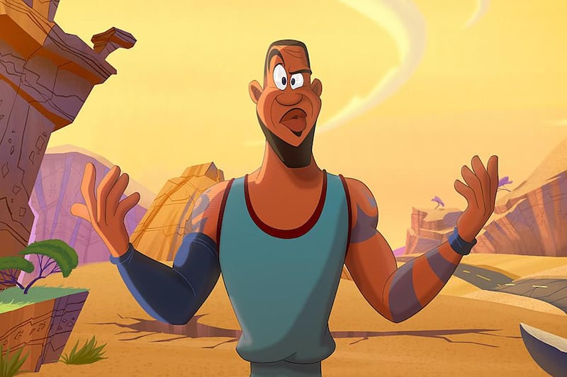 Basketball star LeBron James gets animated in 'Space Jam: A New Legacy'.