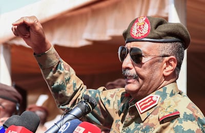 Sudan's military ruler Gen Abdel Fattah Al Burhan. AFP 