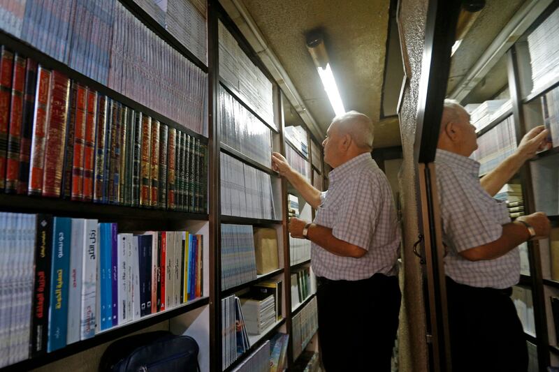Khalil Haddad works at the Dar Oussama publishing house in Damascus.