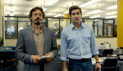 Robert Downey Jr., and Jake Gyllenhaal in Zodiac
CREDIT: Paramount Pictures