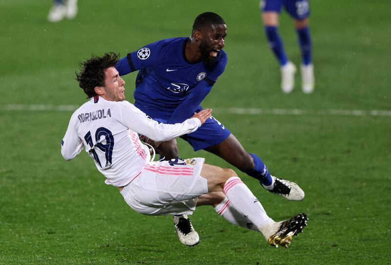 Alvaro Odriozola – NA. Had just enough time to propel himself into the referee’s notebook with a foul on a rampaging Rudiger. Getty