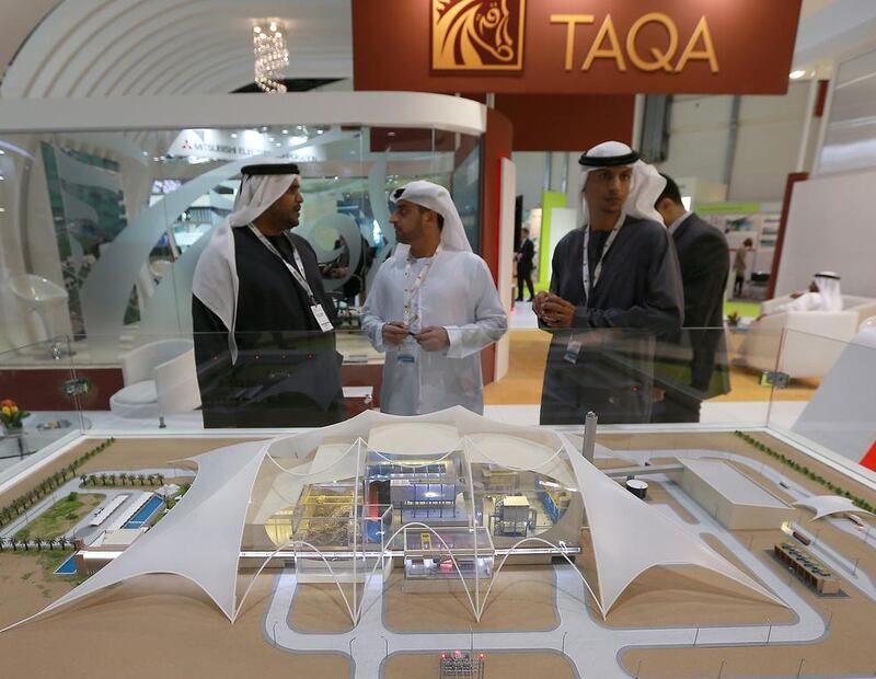 Taqa finalised a deal with Abu Dhabi Power Corporation to create one of the largest utility companies in Europe, the Middle East and Africa with Dh200bn of assets. Ravindranath K / The National