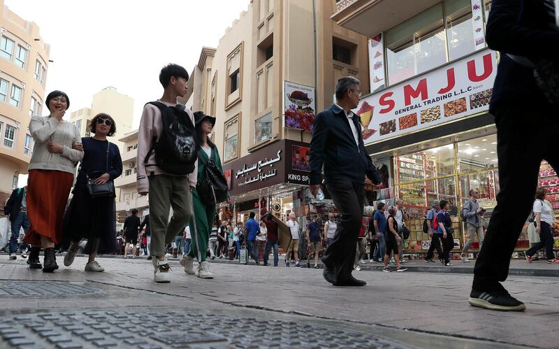 DUBAI, UNITED ARAB EMIRATES , Jan 23  – 2020 :- Shops at the Souq Murshid area near Dubai Creek in Deira Dubai. ( Pawan  Singh / The National ) For News. Story by Anna 