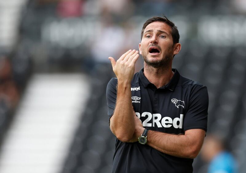 Soccer Football - Pre Season Friendly - Derby County v Southampton - Pride Park, Derby, Britain - July 21, 2018   Derby County manager Frank Lampard during the match   Action Images via Reuters/Ed Sykes