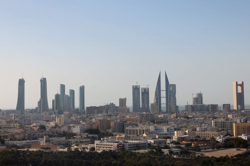 Manama skyline. The Arab country is benefiting from a surge in regional activity tied to higher oil prices. AFP