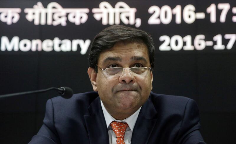 epa07221667 (FILE) - Newly appointed Reserve Bank of India Governor Urjit Patel, speaks during his first media at the RBI head office, in Mumbai, India, 04 October 2016, (reissued 10 December 2018). Reports on 10 December 2018 state that Urjit Patel has resigned from his post as Governor of Reserve Bank of India for personal reasons. This resignation comes as there are reports of a rift between the Reserve Bank of India (RBI) and the Government of Prime Minister Narendra Modi. *** Local Caption *** 53051350  EPA/DIVYAKANT SOLANKI *** Local Caption *** 53051350