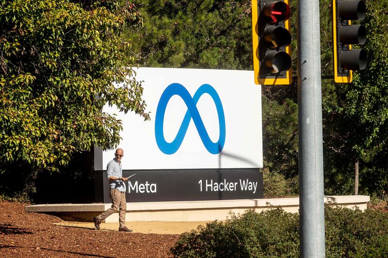 Shares of Meta, which have declined almost 50 per cent since the start of the year, dropped 2.7 per cent to $169.6 in extended trade on Wednesday. AFP