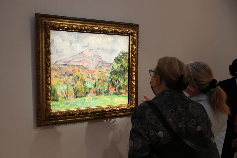 'La Montagne Sainte-Victoire' by French artist Paul Cezanne. EPA
