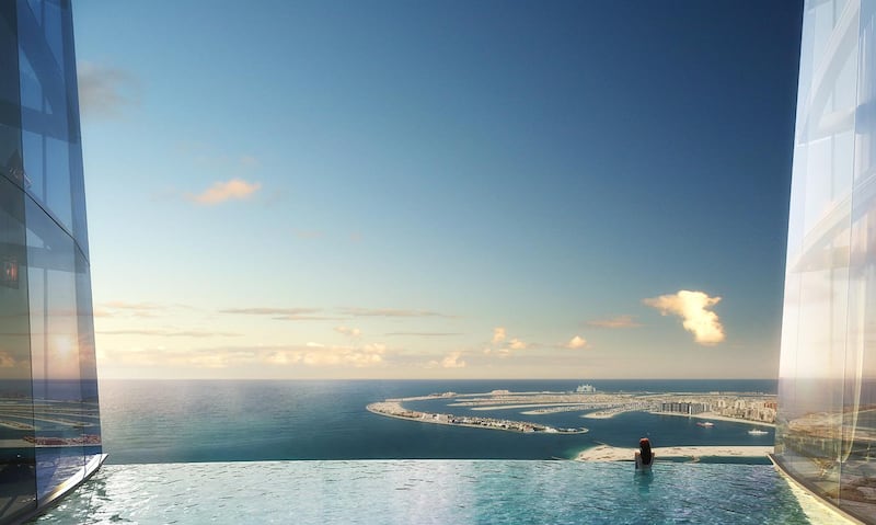 Ciel's Horizon pool will be one of the world's highest infinity pools. Courtesy The First Group