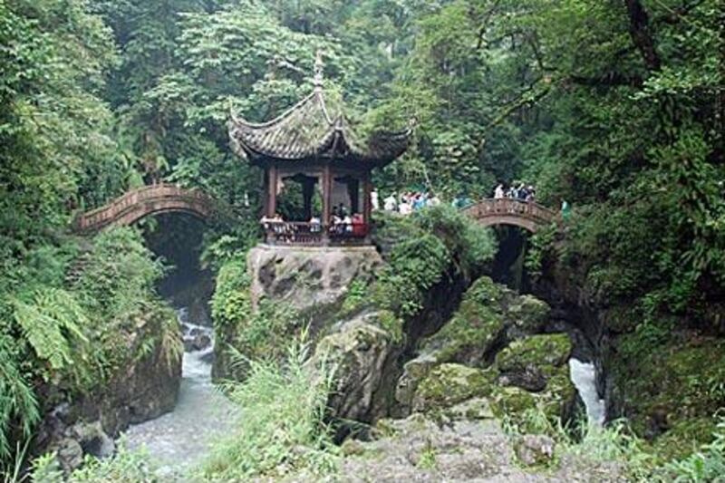 The Pure Sound Pavilion at the foot of Emei Shan in southern China has been a destination for Buddhist pilgrims for more than 1,500 years.