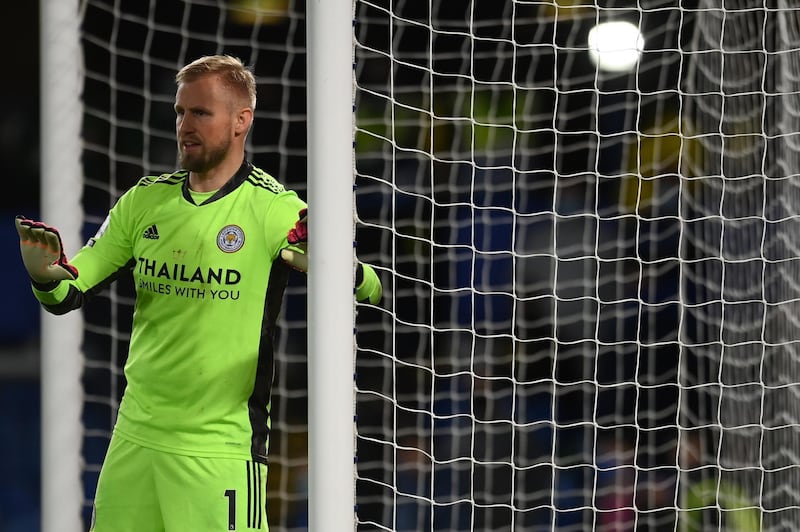LEICESTER CITY RATINGS: Kasper Schmeichel 7 – Made a smart double save early on, first to stop Kante, and then Pulisic. He was alive to most things Chelsea threw at him, but he couldn’t prevent Rudiger from breaking the deadlock, or Jorginho from converting from the spot. EPA