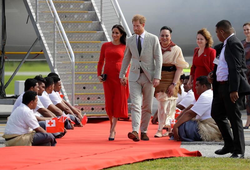The royal couple are on the 10th day of their 16-day tour of Australia and the South Pacific. AP Photo