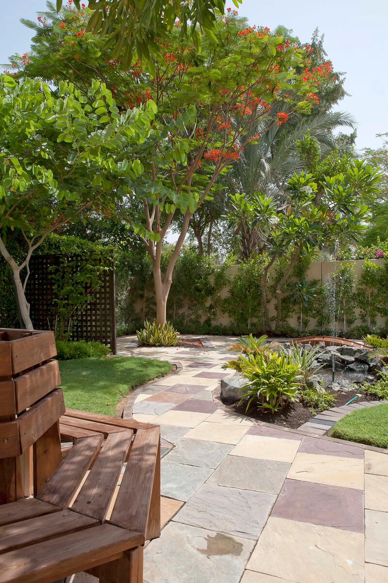 June 08, Winner of the Emaar home garden competition. Meadows 3 villa 36. June 08, Dubai, United Arab Emirates. (Photo: Antonie Robertson/ The National)
