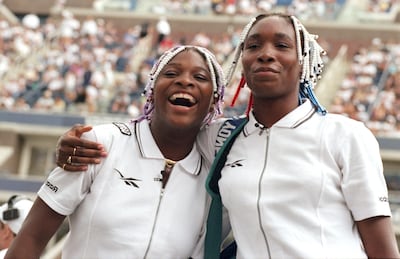 Serena and her sister Venus faced criticism in the 1990s for wearing their hair in beaded braids in competition, as they rose through a predominantly white sport. Getty