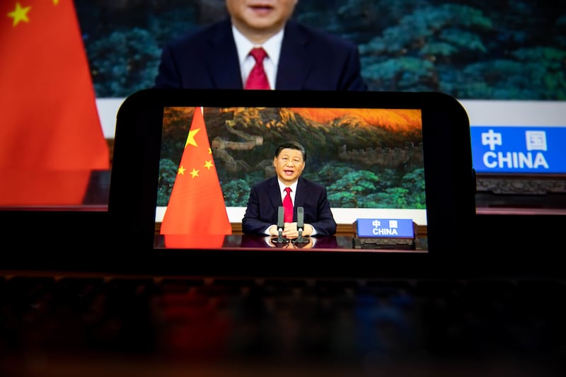 Xi Jinping, the Chinese president, addresses the UN General Assembly. Bloomberg