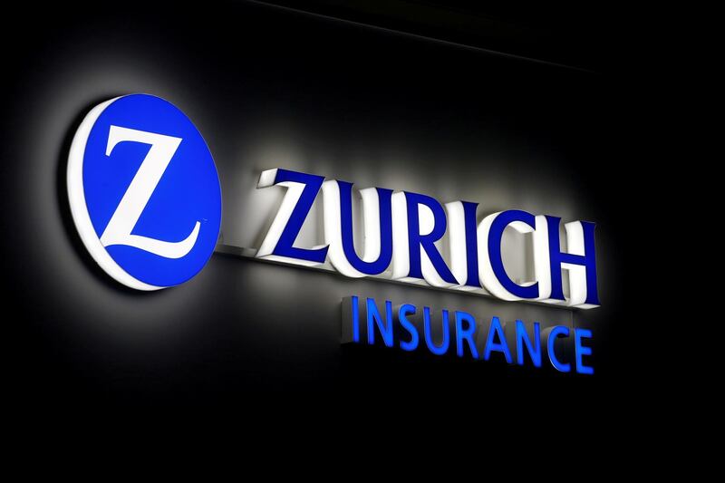 FILE PHOTO: The logo of Zurich Insurance is seen in Davos, Switzerland, January 20, 2020.  REUTERS/Arnd Wiegmann/File Photo