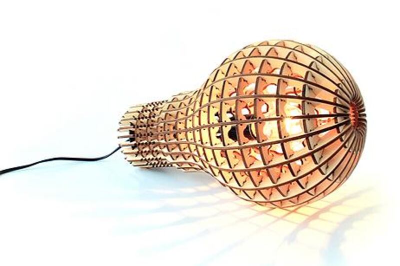Wooden Bulb Lamp, courtesy of Prezzybox