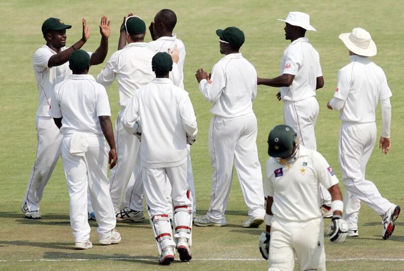 The Zimbabwe players showed more hunger than Pakistan. Jekesai Njikizana / AFP