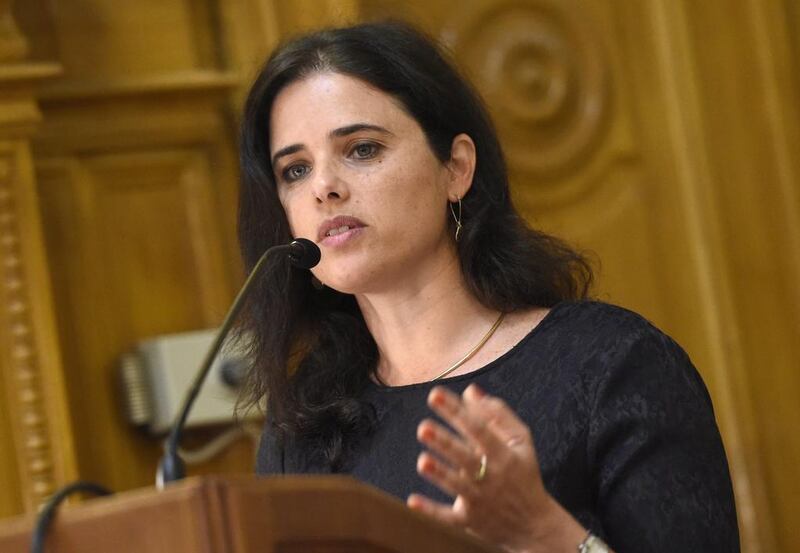 Under the bill, online material would be removed in cases where it poses 'a real risk to the security of a person, the public or the state', according to justice minister Ayelet Shaked. Tamas Kovacs/MTI via AP