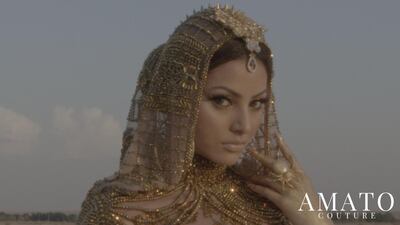 Bollywood actress Urvashi Rautela will appear in Amato's fashion film. Courtesy Amato