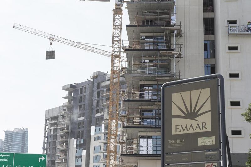 Emaar intends to float up to 30 per cent of its real estate development unit in November. Antonie Robertson / The National