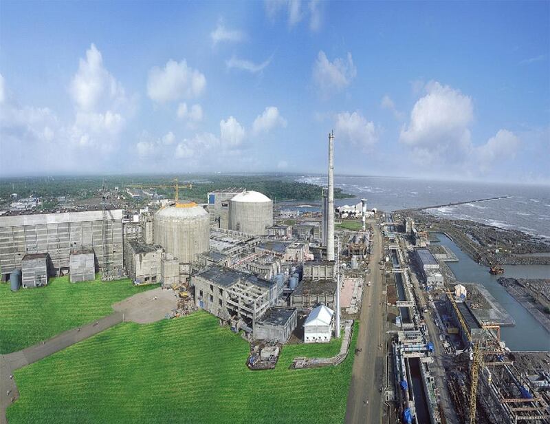 The Pressurised Heavy Water Reactors (PHWR) Tarapur 3 and 4 at the Tarapur Atomic Power Station in the Thane district of Maharashtra state. India is adding more nuclear power generation capacity to move towards cleaner forms of energy. AFP