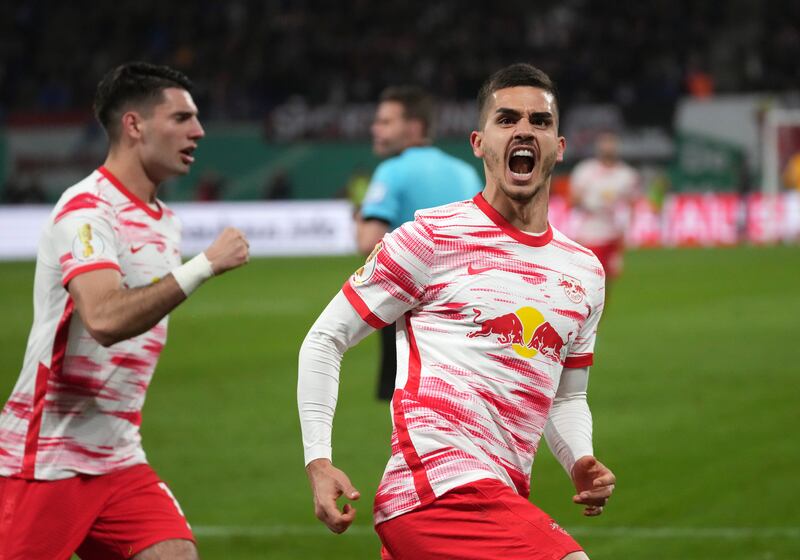 =11) Andre Silva (RB Leipzig) 11 goals in 33 games. AP