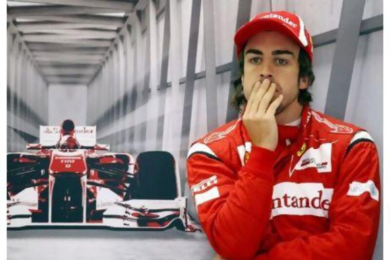 Pensive early, Fernando Alonso relaxed after.