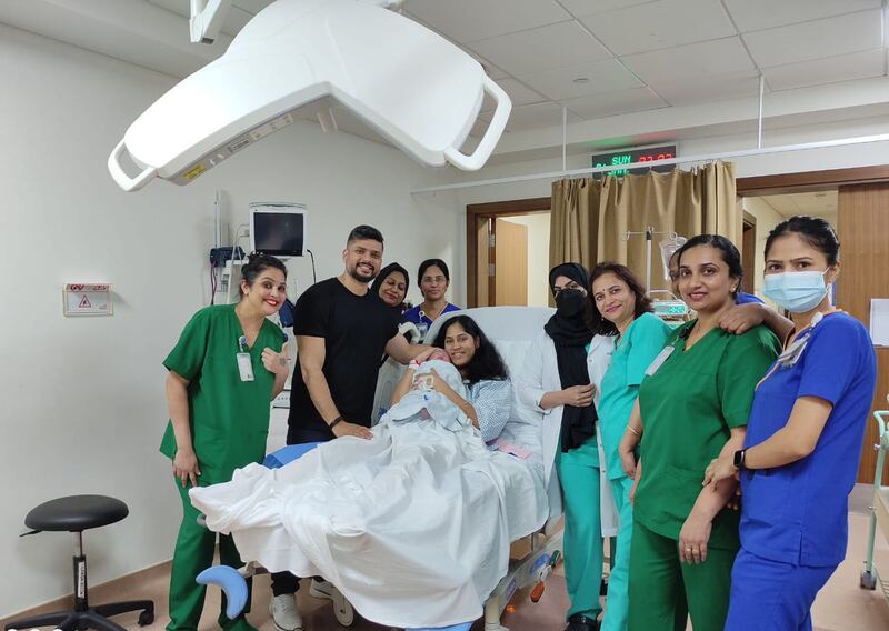 Female baby of mother Navodita Mathur and father Anshuman Chaturvedi of Indian nationality born at 1.13am,  weight 4.28kg, in Prime Hospital. Photo: Prime Hospital