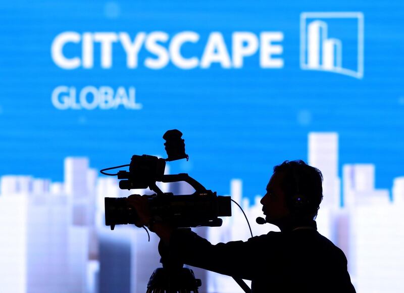 Dubai, United Arab Emirates - September 24, 2019: The Cityscape Global conference at the InterContinental hotel before Cityscape 2019 at the World Trade Centre. Tuesday the 24th of September 2019. Festival City, Dubai. Chris Whiteoak / The National