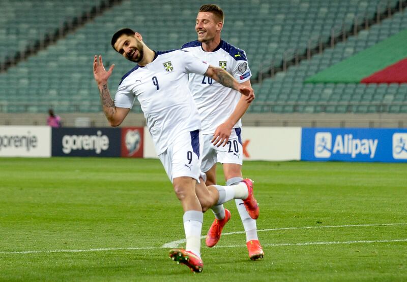 March 30, 2021. Azerbaijan 1 (Mahmudov pen 59') Serbia 2 (Mitrovic 16', 81'): Another Mitrovic double took the striker's goals tally in his career to 12 in 14 World Cup qualifying matches and meant Serbia had taken seven points out of a possible nine in their opening three games. AFP