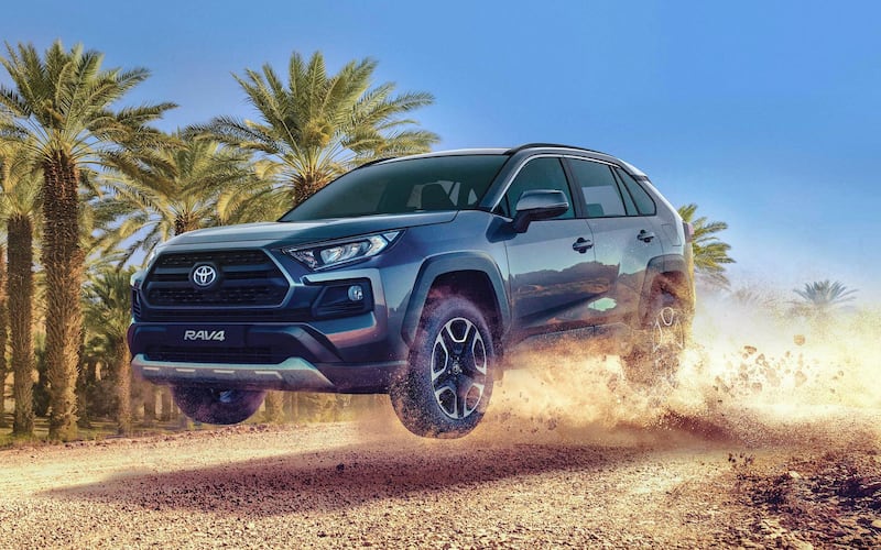 Toyota RAV4 Hybrid, which starts at Dh139,900, was the manufacturer's first hybrid SUV to go on sale in the Emirates. Photo: Toyota