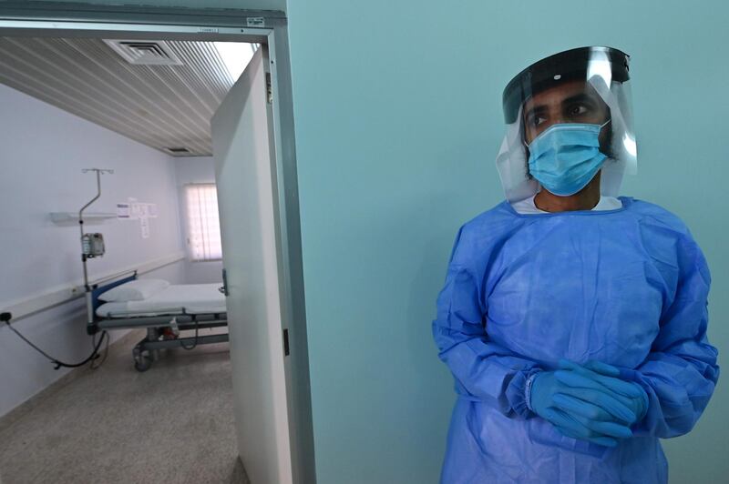 A medical isolation room at the jail. Officials said only a handful of prisoners caught the virus and that everyone in the facility was tested