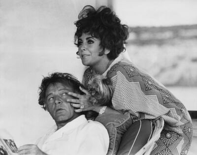 Richard Burton and Elizabeth Taylor on the yacht 'Kalizma' off the Sardinian coast in 1967. Getty Images 