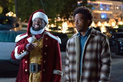 Lil Rel Howery and Ludacris star in Disney's latest Christmas movie. Photo: Disney+