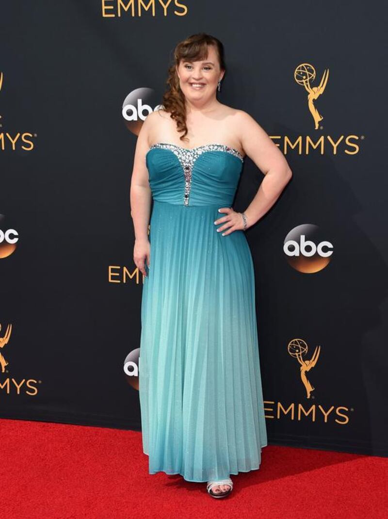 Jamie Brewer. AP